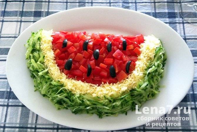 Салат арбузная долька