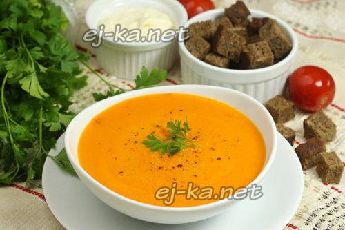 Томатный суп-пюре: простой и вкусный пошаговый рецепт приготовления