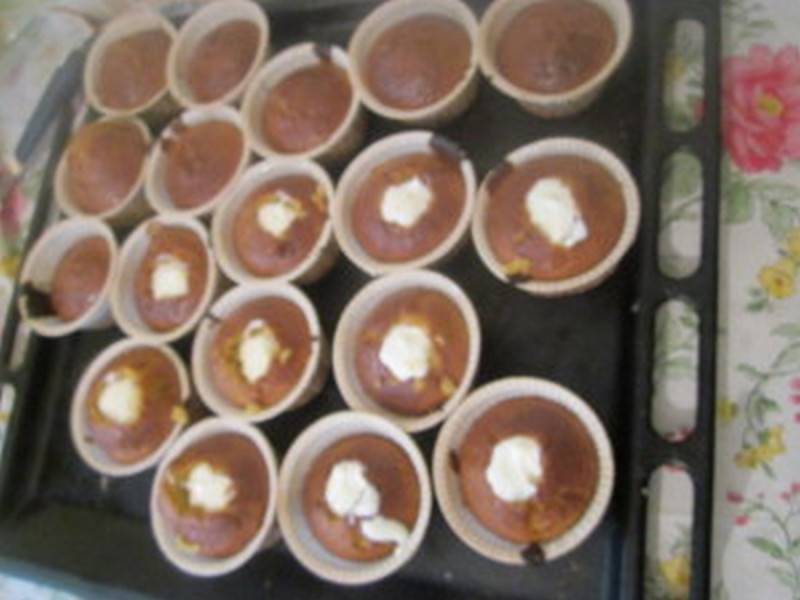 Тыквенный кекс с апельсиновой помадкой