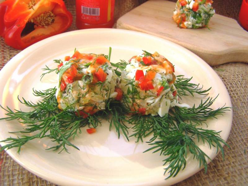 Салат с морепродуктами