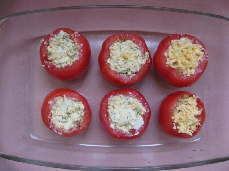 Фаршированные помидоры в духовке с мясным фаршем