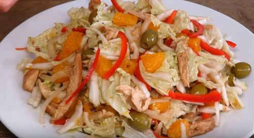 Курица запеченная с апельсинами в духовке