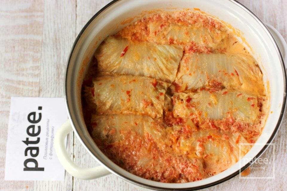 Голубцы из свежей капусты и куриного фарша