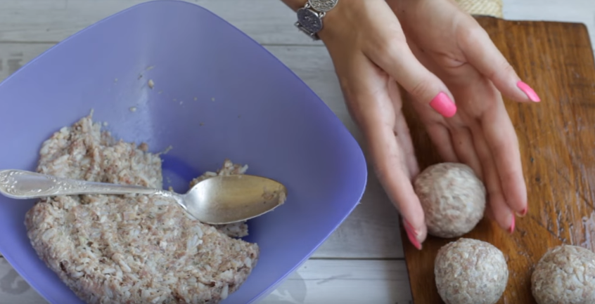 Котлеты с рисом и фаршем