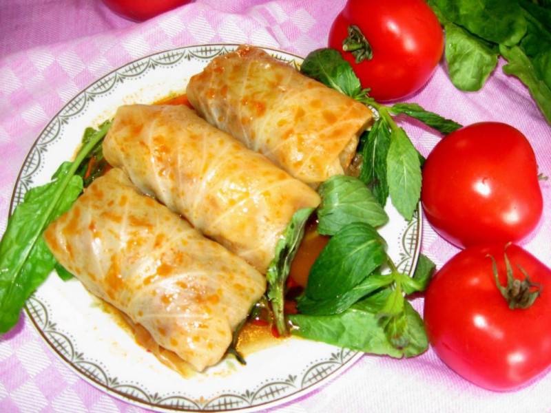 Голубцы с мясом и рисом