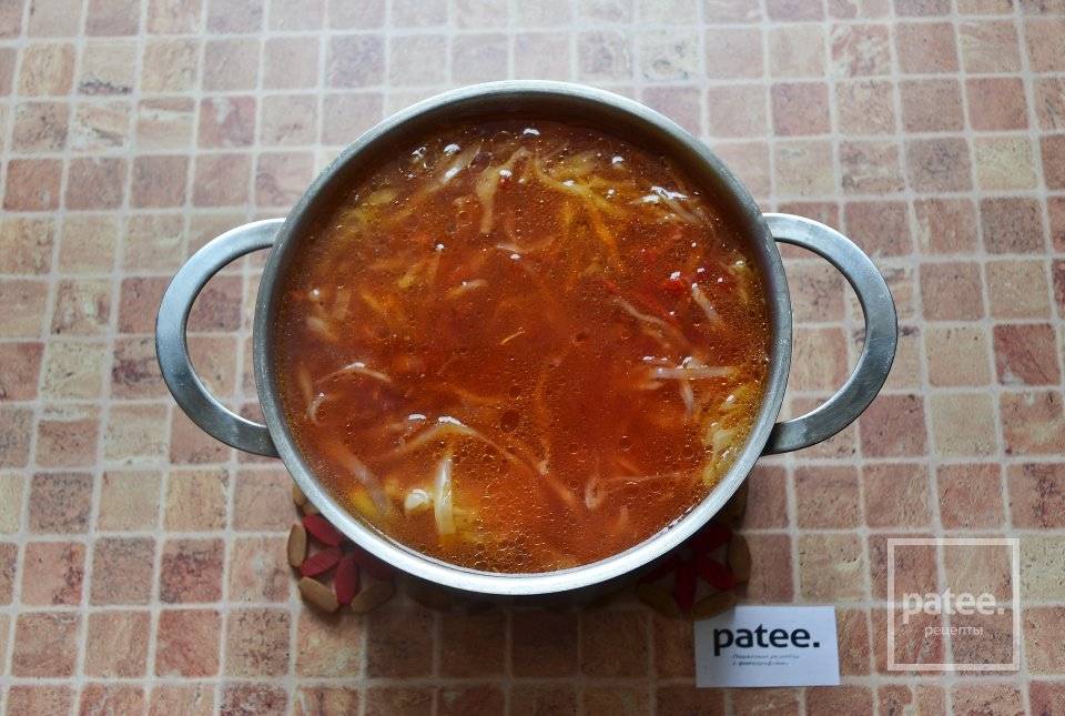 Борщ с фасолью