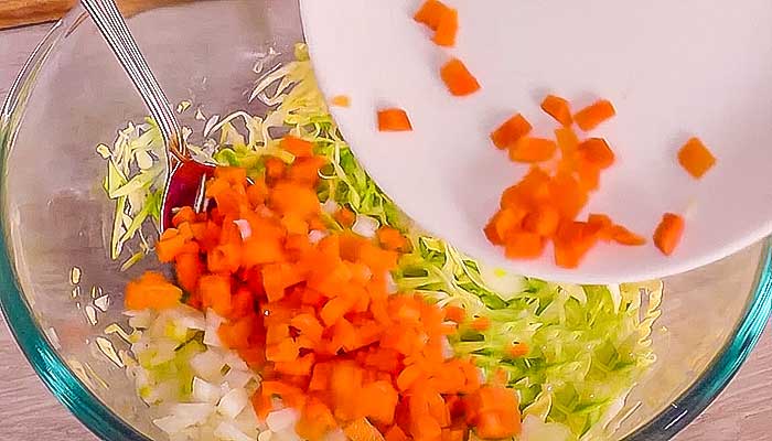 Винегрет с солеными грибами