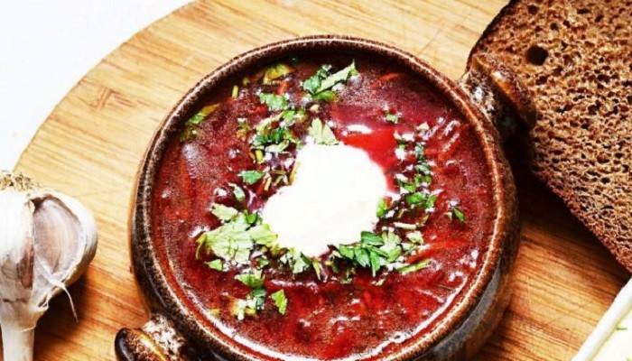 Борщ с мясом