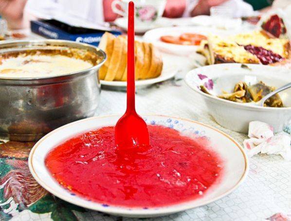 Кисель из варенья и крахмала
