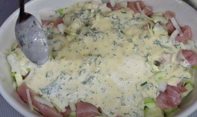 Запеканка из кабачков