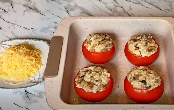 Фаршированные помидоры в духовке с мясным фаршем