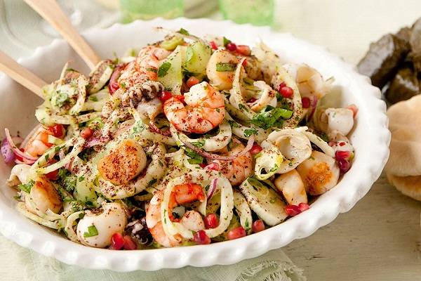 Салат с морепродуктами