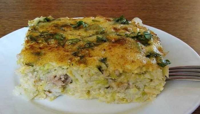 Запеканка из кабачков с сыром