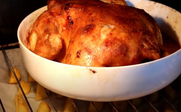 Курица с картошкой в духовке