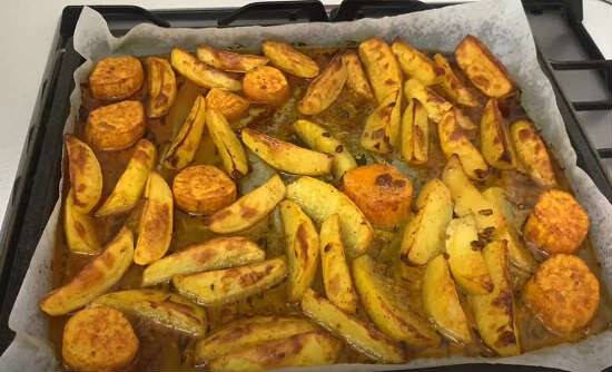 Курица кусочками в духовке