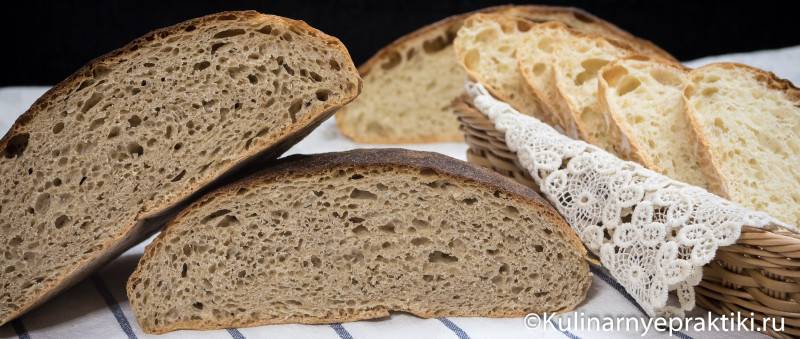 Домашний хлеб без замеса - наконец-то без вкуса и запаха дрожжей. ржано-пшеничный и пшеничный 2 в 1