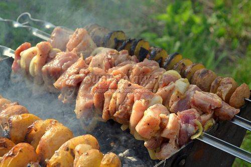 Шашлык с киви