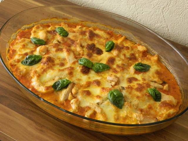 Запеканка из баклажанов с мясом в духовке