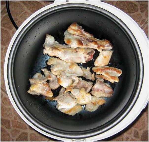 Чахохбили из курицы в мультиварке скороварке