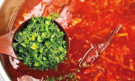 Борщ с мясом