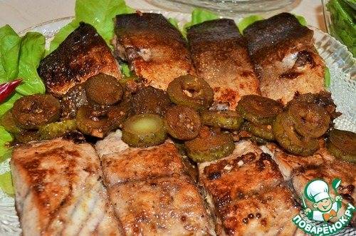 Макароны с сыром фета и овощами