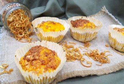 Тыквенный кекс с апельсиновой помадкой