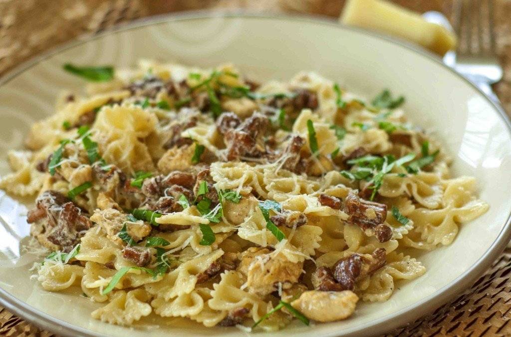 Макароны с шампиньонами пошаговый рецепт быстро и просто от марины данько