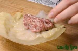 Голубцы с мясом и рисом