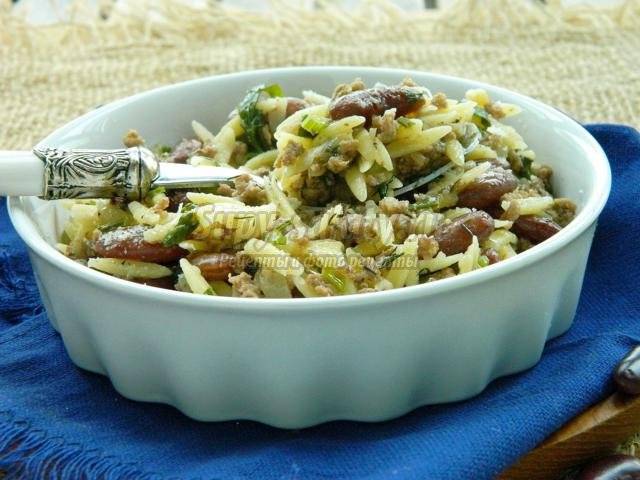 Cалат с фасолью консервированной — 18 простых и вкусных рецептов