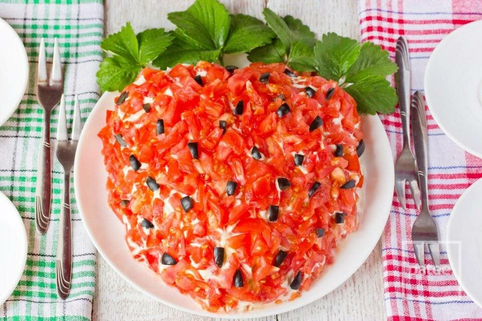 Салат “клубничка”