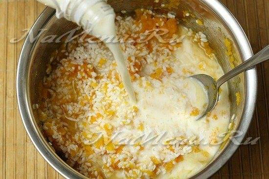 Каша из тыквы с рисом пошаговый рецепт с фотографиями
