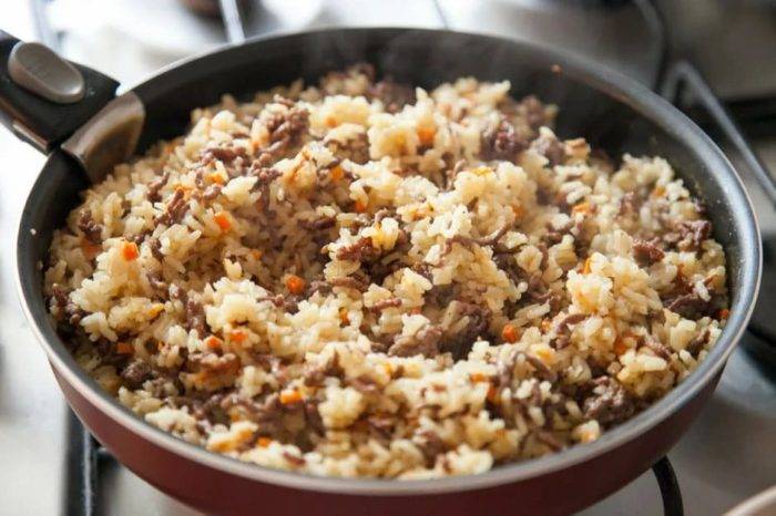 Котлеты с рисом и фаршем
