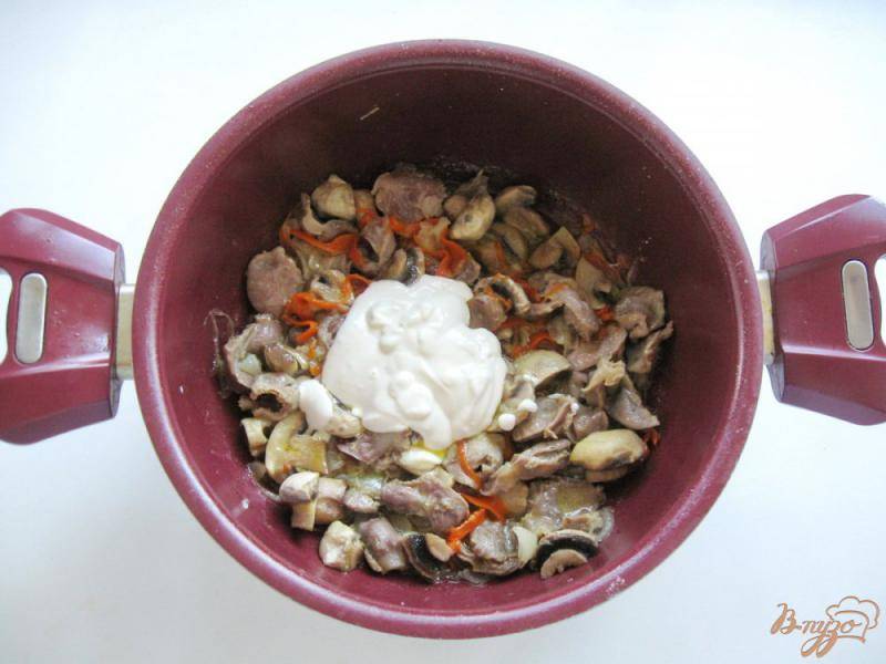 Вкусные тушеные куриные желудки