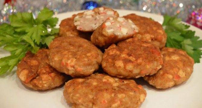Котлеты из крабовых палочек