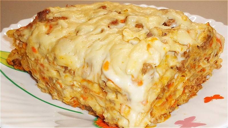 Лазанья с фаршем классическая