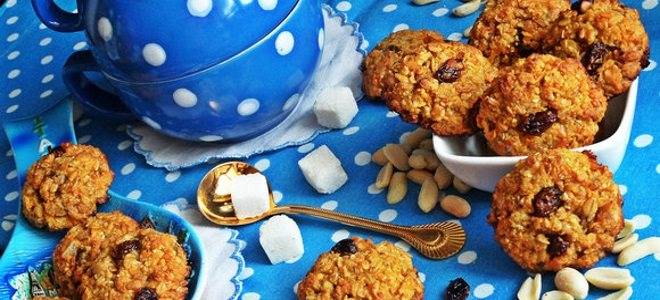 Морковное постное печенье