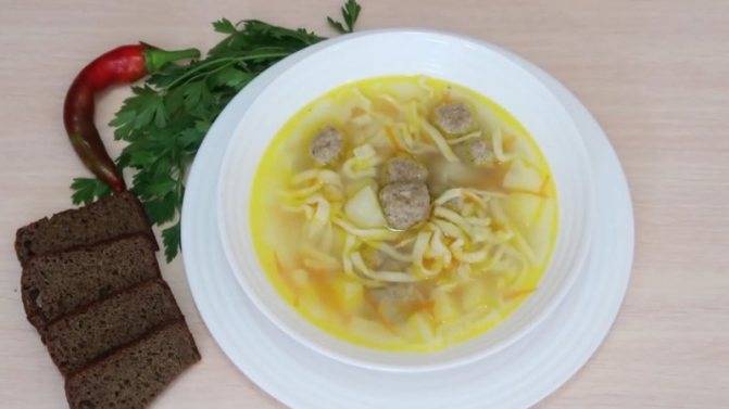 Рецепты грибных супов с фрикадельками