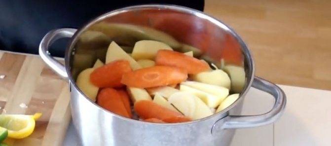 Овощное рагу с курицей