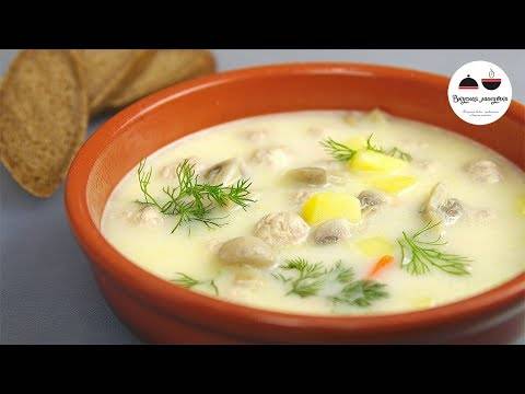 Сливочный суп с курицей