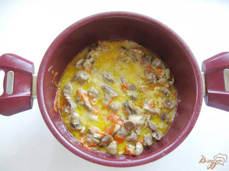 Вкусные тушеные куриные желудки
