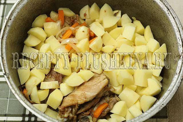 Овощное рагу с курицей