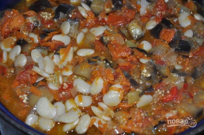 Рецепт фасоль по монастырски с овощами пиканта