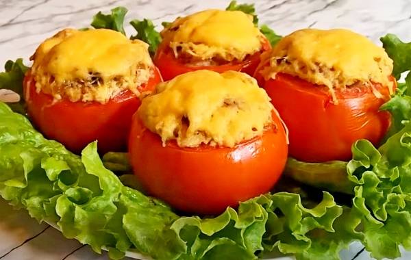 Фаршированные помидоры в духовке с мясным фаршем