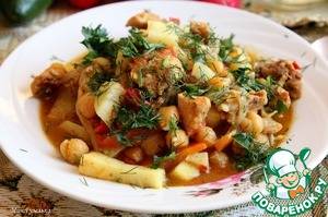Рецепт нута с мясом