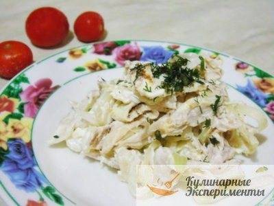 Салат с омлетом
