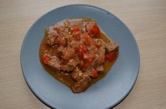 Рецепт вкусной свинины с овощами в мультиварке