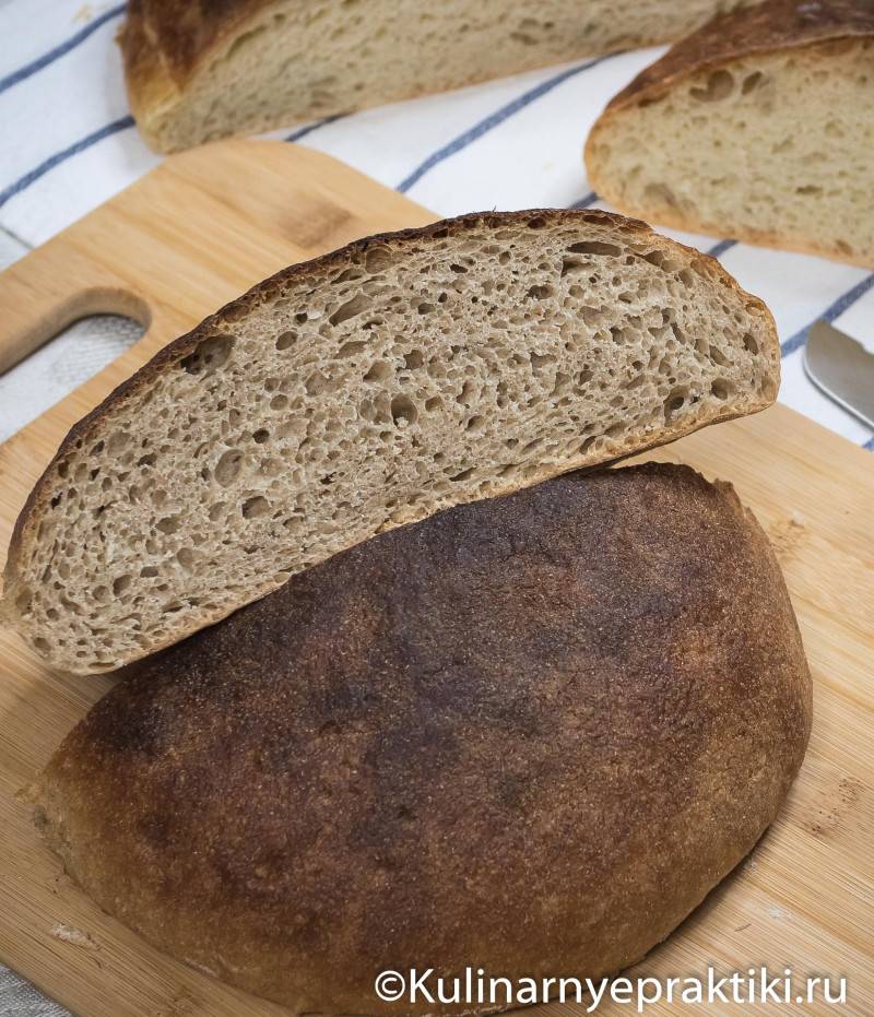 Домашний хлеб без замеса - наконец-то без вкуса и запаха дрожжей. ржано-пшеничный и пшеничный 2 в 1