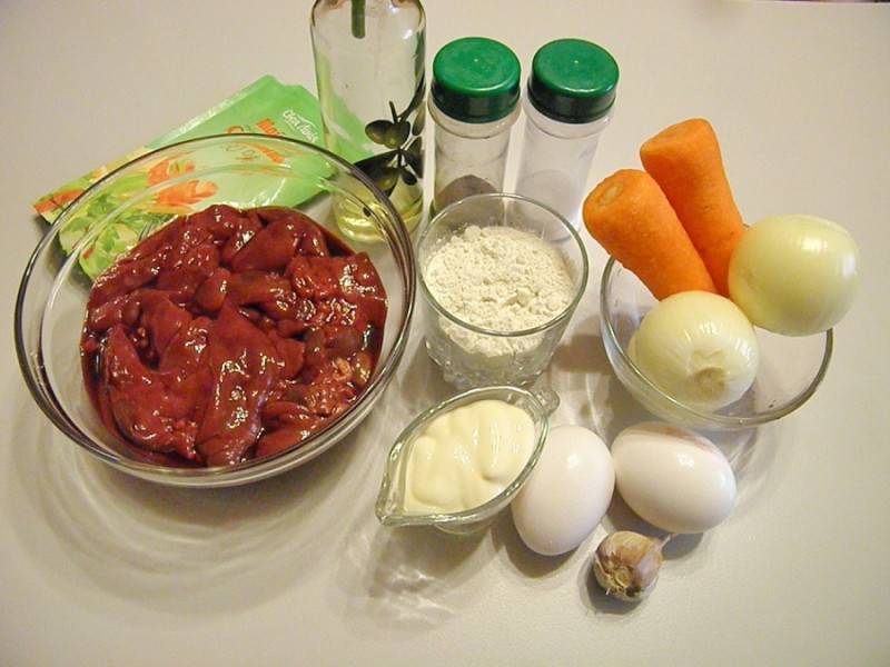 Говяжья печень с картошкой и сыром в духовке