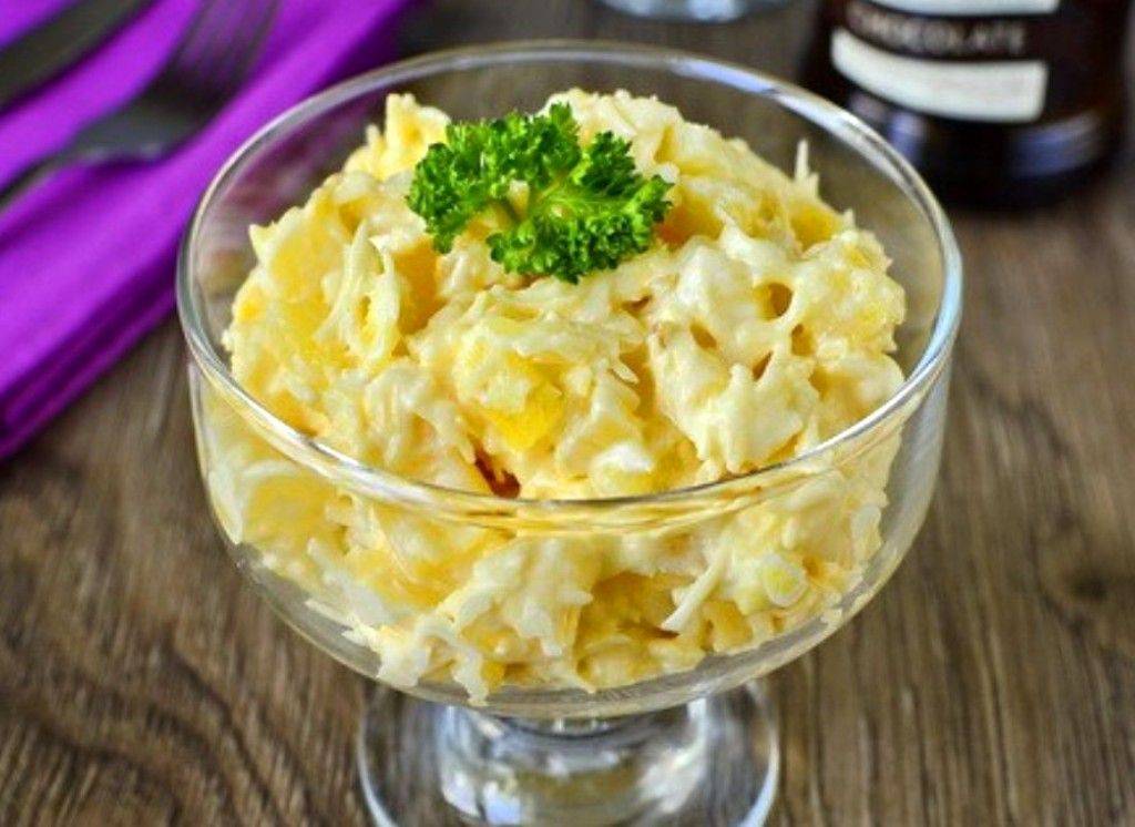 Салаты с курицей и ананасом, 36 рецептов, фото-рецепты