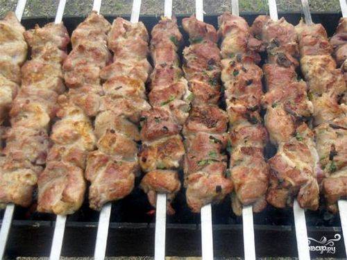 Шашлык с киви